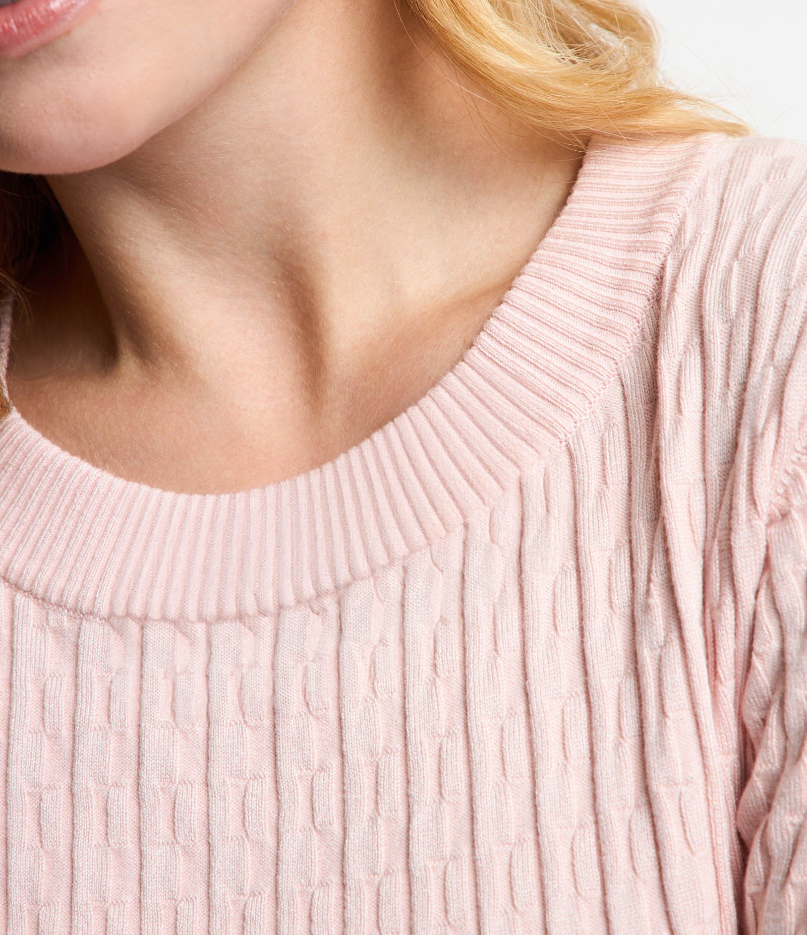 Blusa Texturizada em Tricô com Gola Redonda 3