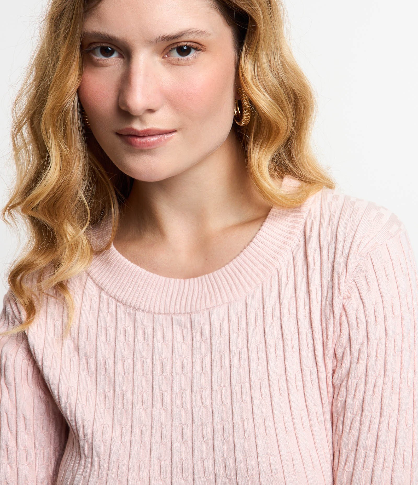 Blusa Texturizada em Tricô com Gola Redonda 5