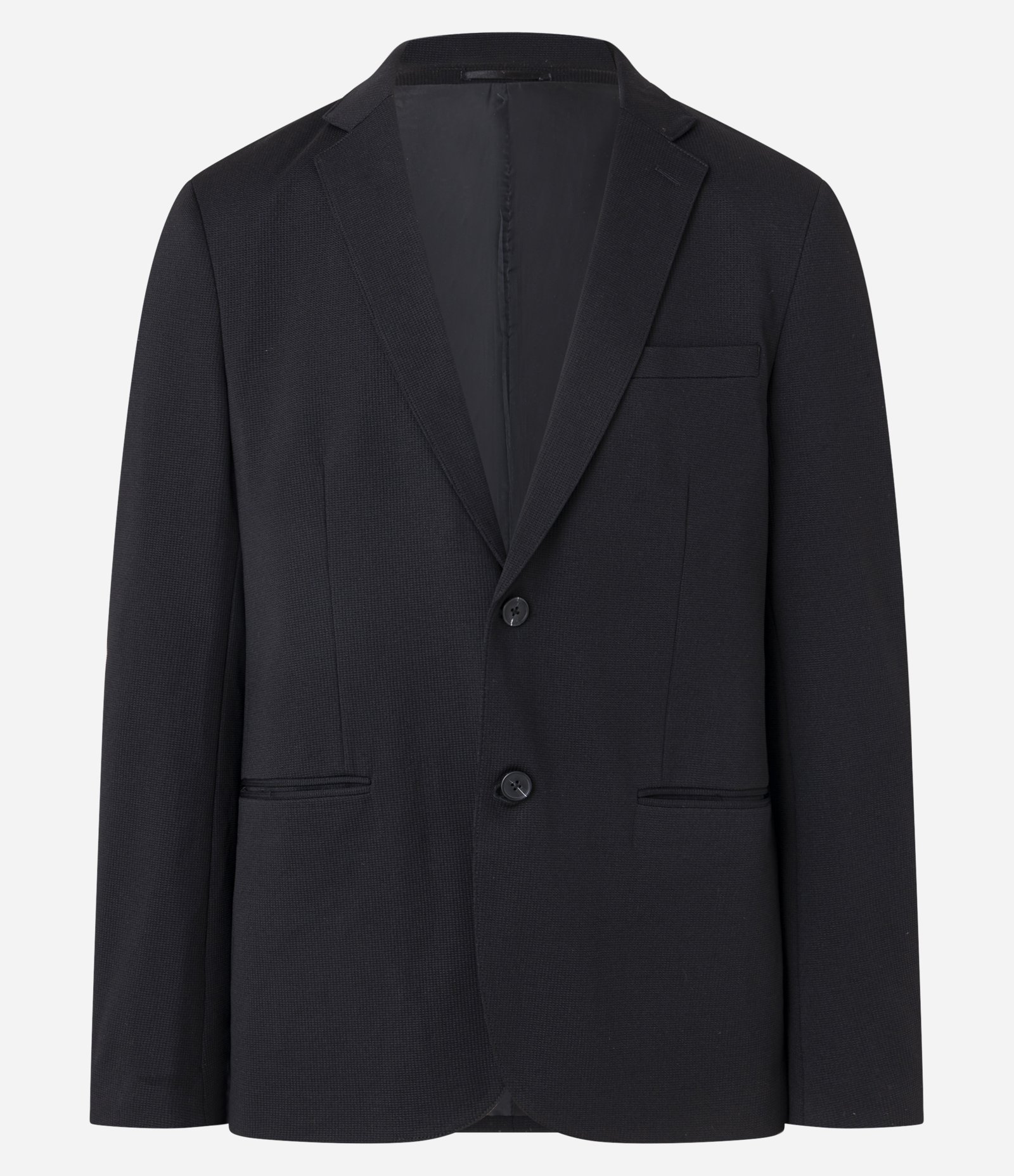 Blazer em Tricoline com Leve Textura Preto 8
