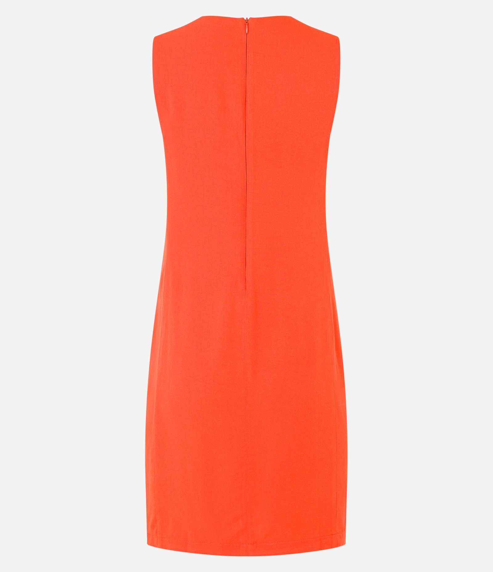 Vestido em Viscolinho com Alça Larga e Fechamento em Zíper nas Costas Laranja 6