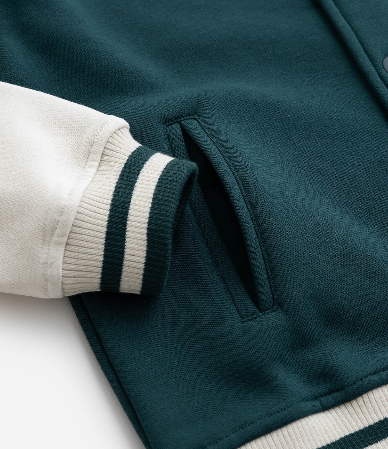 Jaqueta Bomber College Infantil Estampa Los Angeles - Tam 5 a 14 anos Verde 8