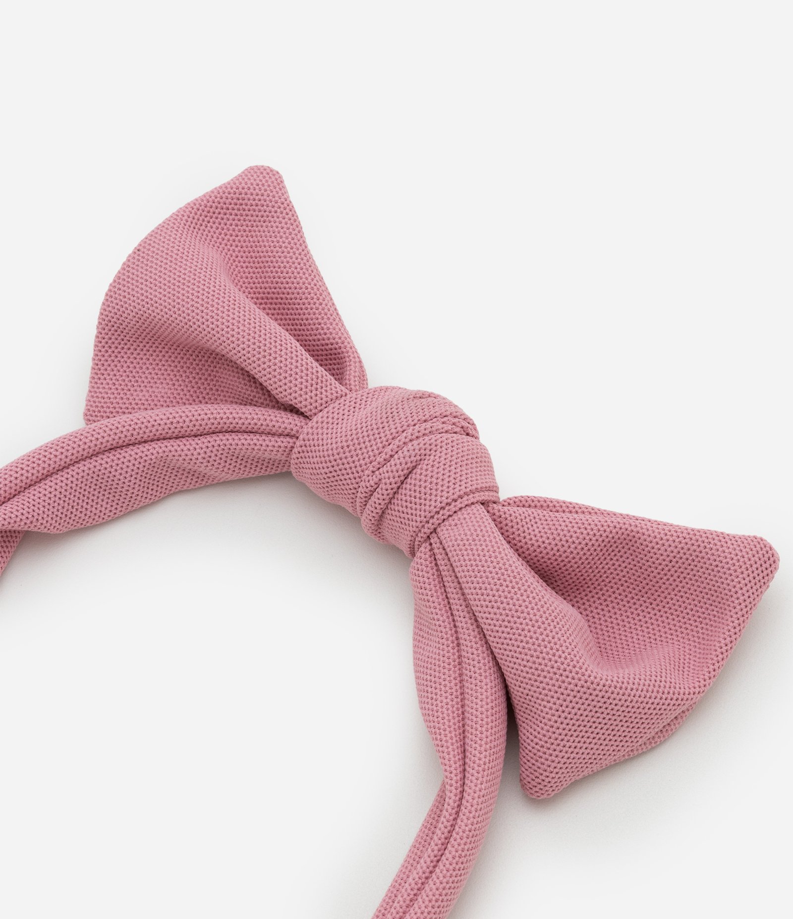 Tiara Infantil em Tecido com Laço Grande - Tam U Rosa 3