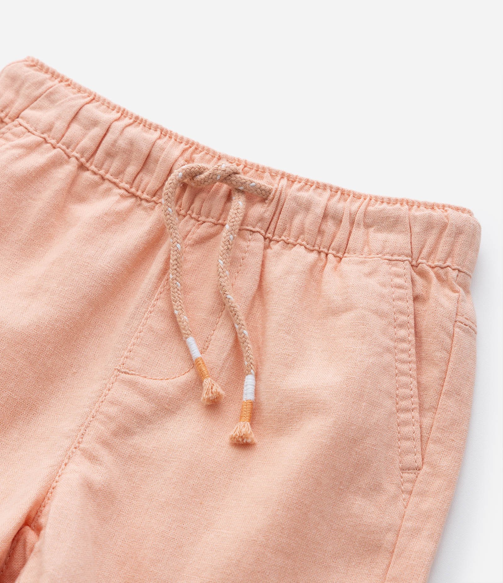 Bermuda Infantil em Linho com Bolsinho - Tam 1 a 5 Anos 4