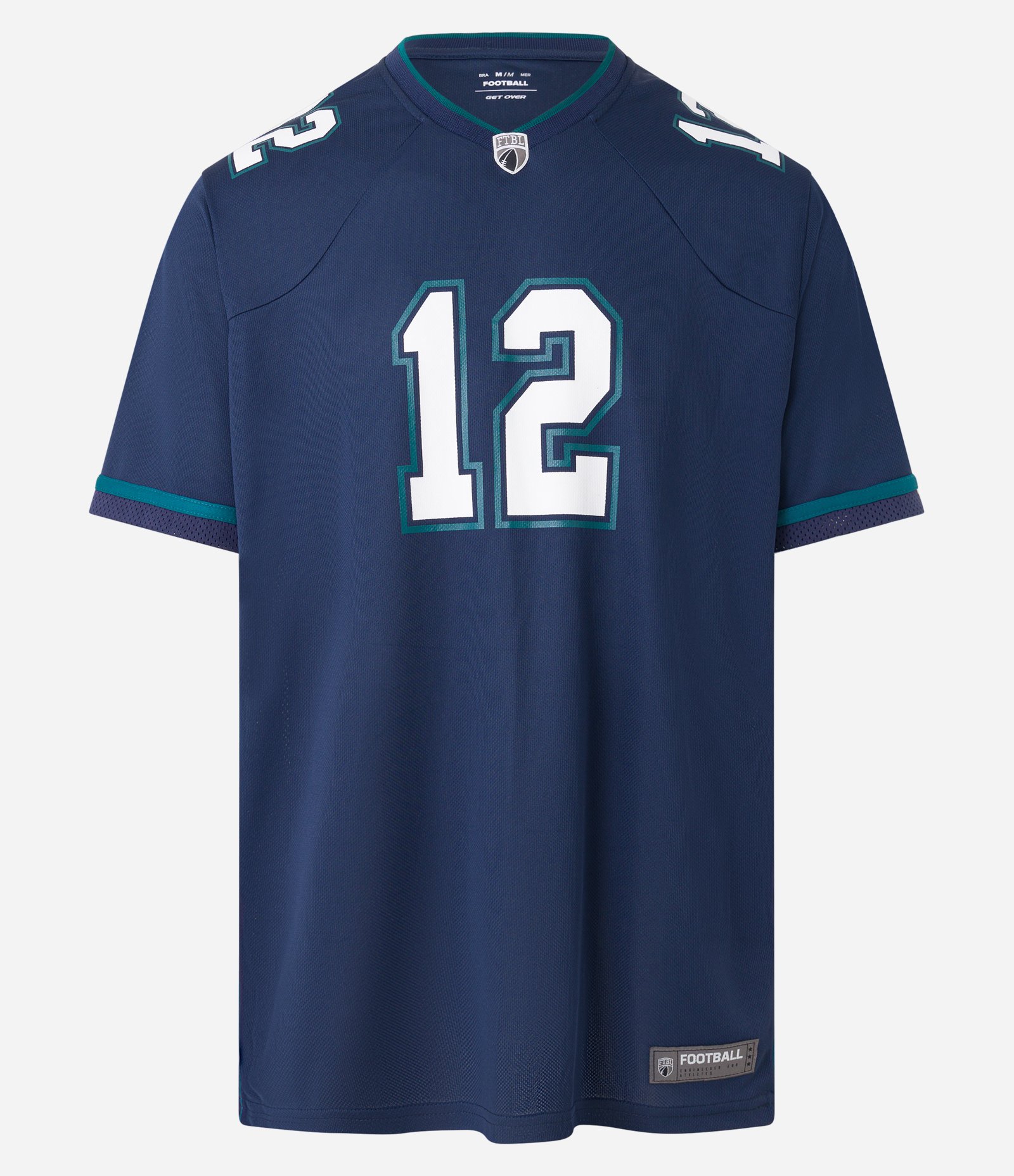 Camiseta Esportiva Tecnologia Dry Futebol Americano com Estampa Florida 12 Azul 6