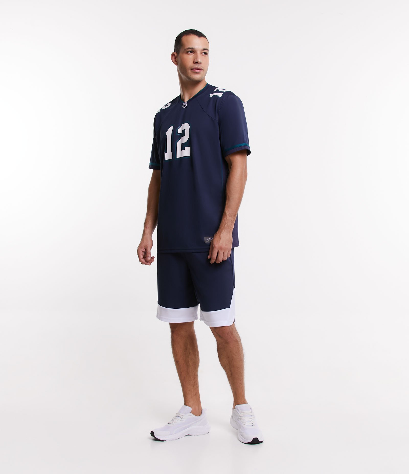 Camiseta Esportiva Tecnologia Dry Futebol Americano com Estampa Florida 12 Azul 2