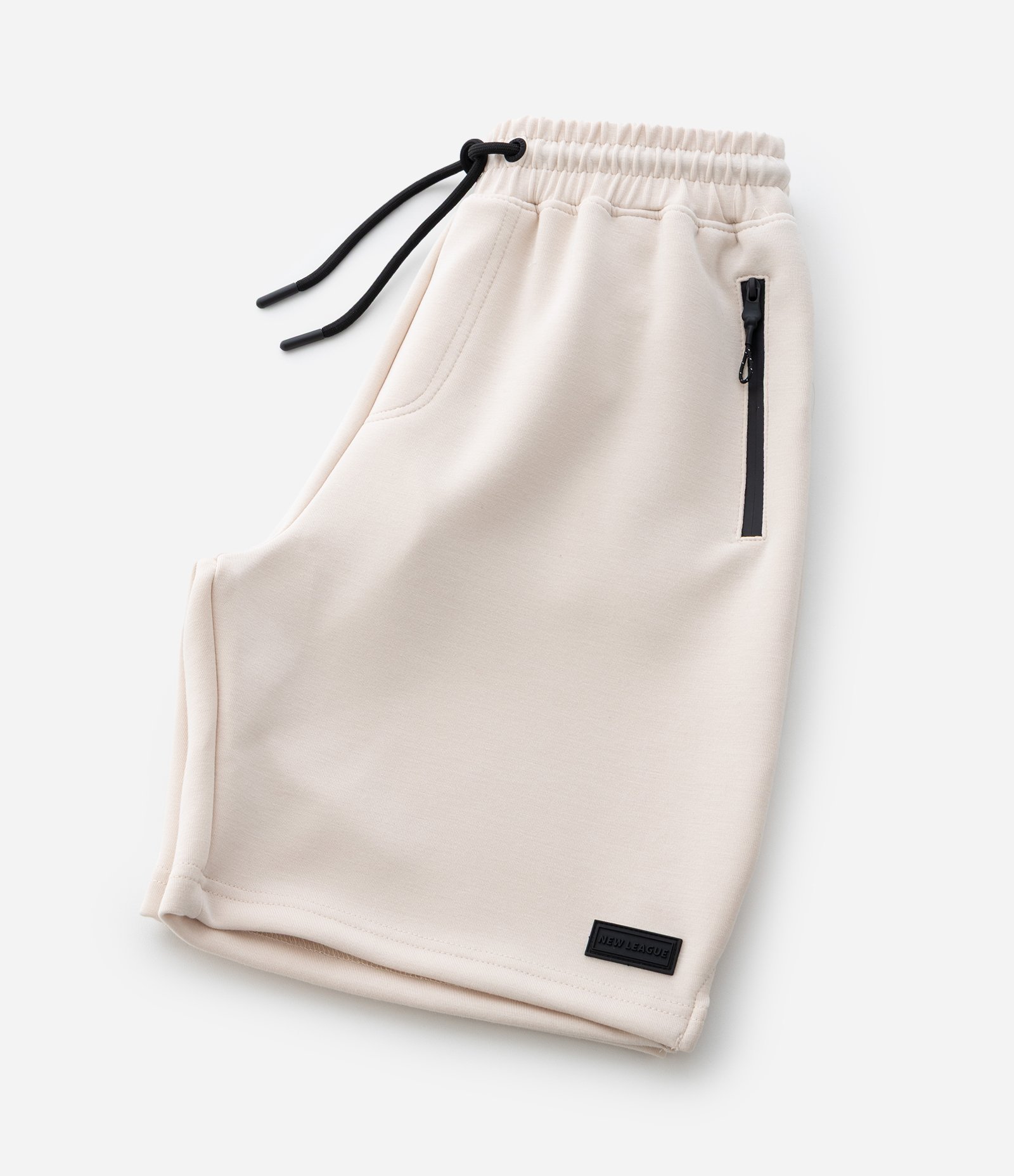Bermuda Infantil em Moletom com Bolso com Zíper - Tam 5 a 14 Anos Bege 5