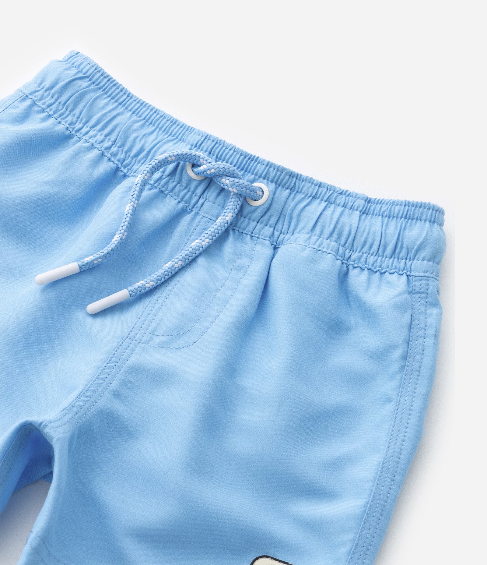 Bermuda de Banho Infantil com Etiqueta Emborrachada - Tam 1 a 5 anos Azul 3