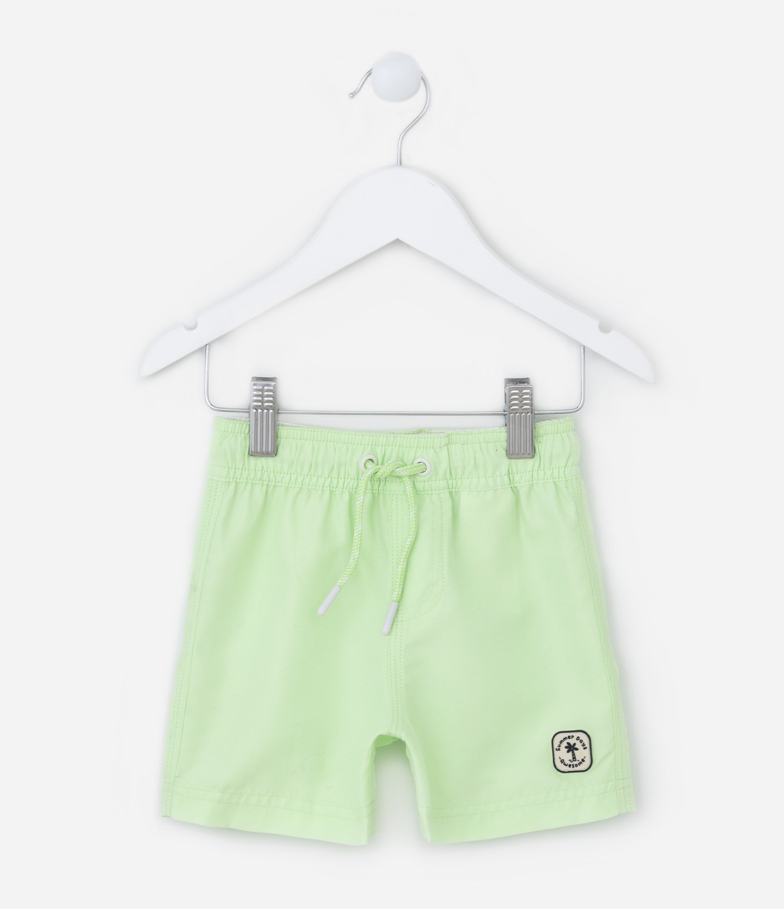 Bermuda de Banho Infantil com Etiqueta Emborrachada - Tam 1 a 5 anos 1