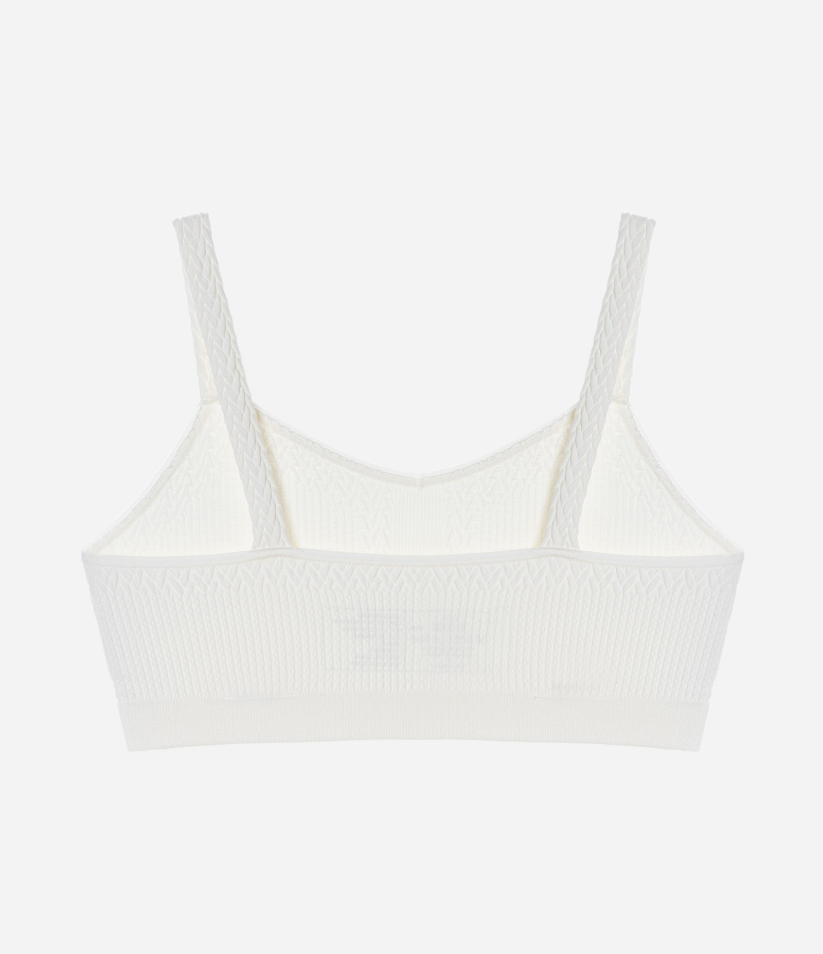 Sutiã Top em Poliamida Sem Bojo e Sem Costura Branco Neve 6