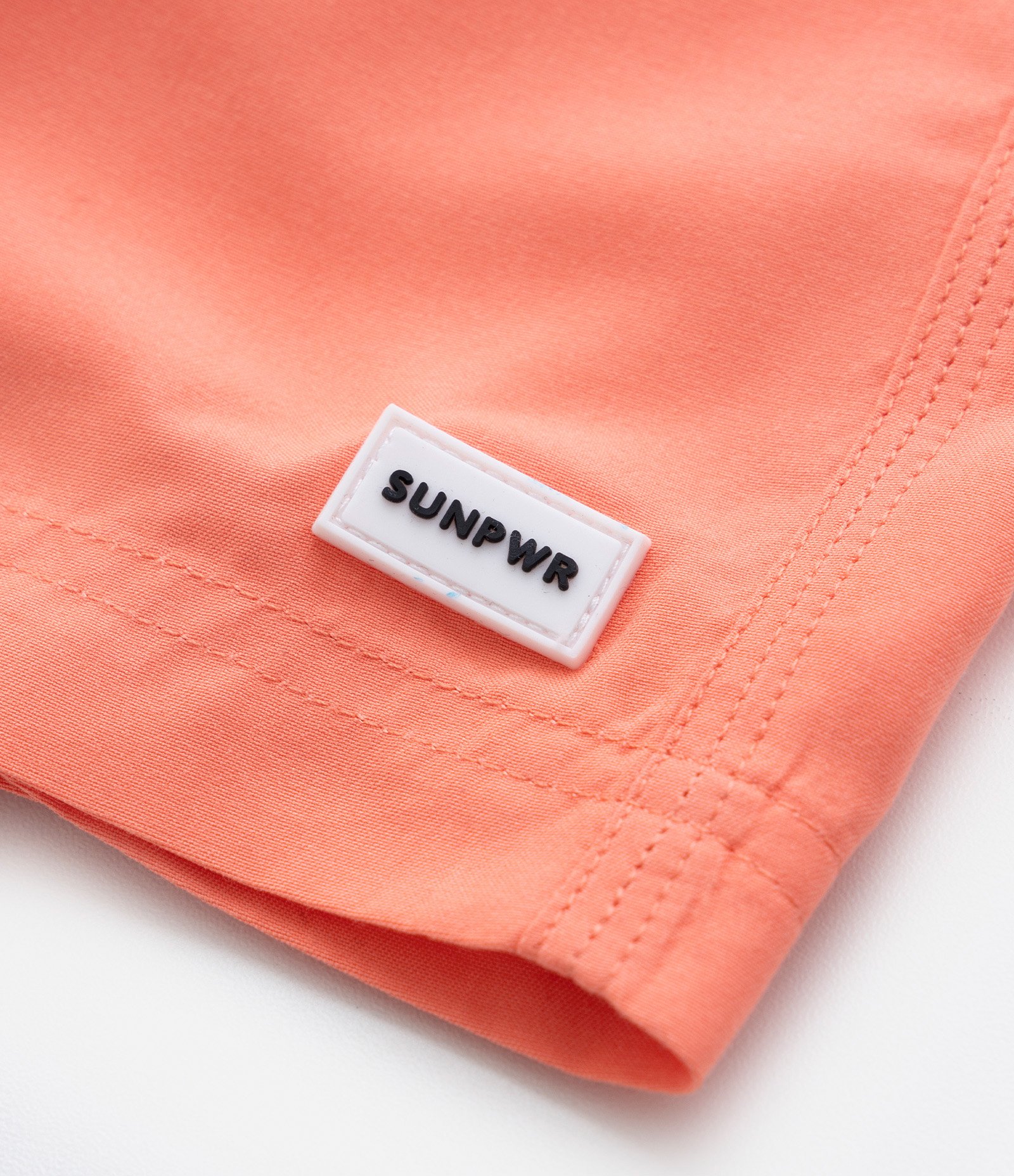 Bermuda de Banho Infantil com Etiqueta Emborrachada - Tam 5 a 14 anos Laranja 4