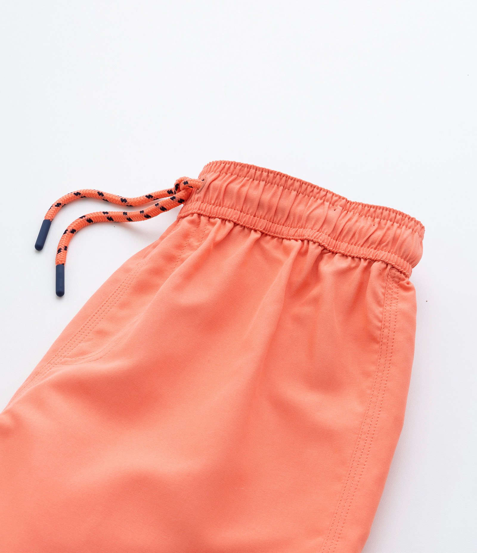 Bermuda de Banho Infantil com Etiqueta Emborrachada - Tam 5 a 14 anos Laranja 5