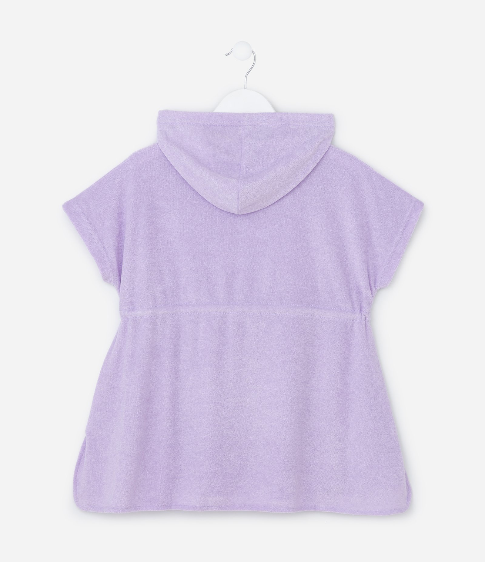 Saída de Praia Infantil Atoalhada com Capuz e Amarração na Cintura - Tam 3 a 16 anos Lilás 2