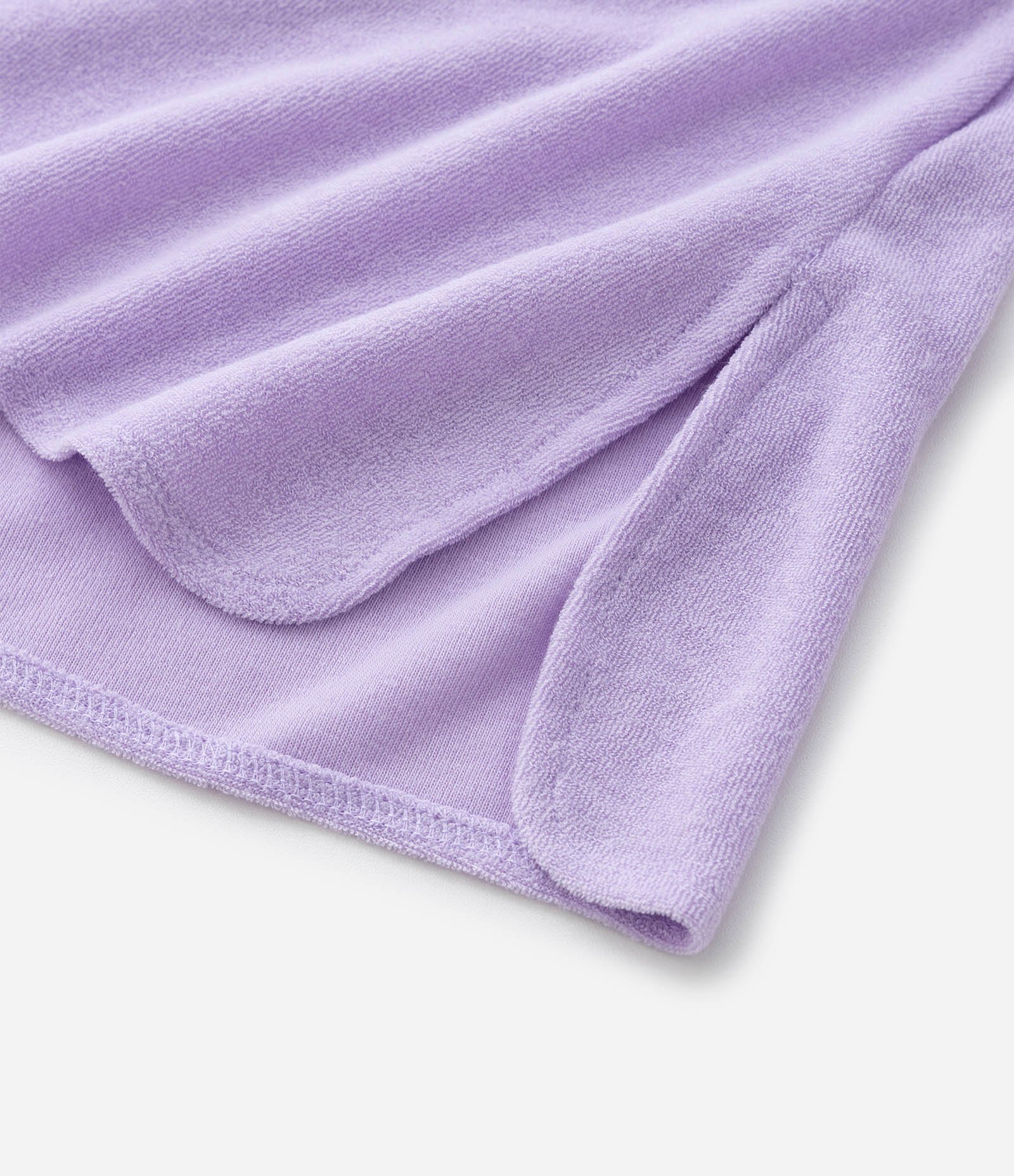 Saída de Praia Infantil Atoalhada com Capuz e Amarração na Cintura - Tam 3 a 16 anos Lilás 5