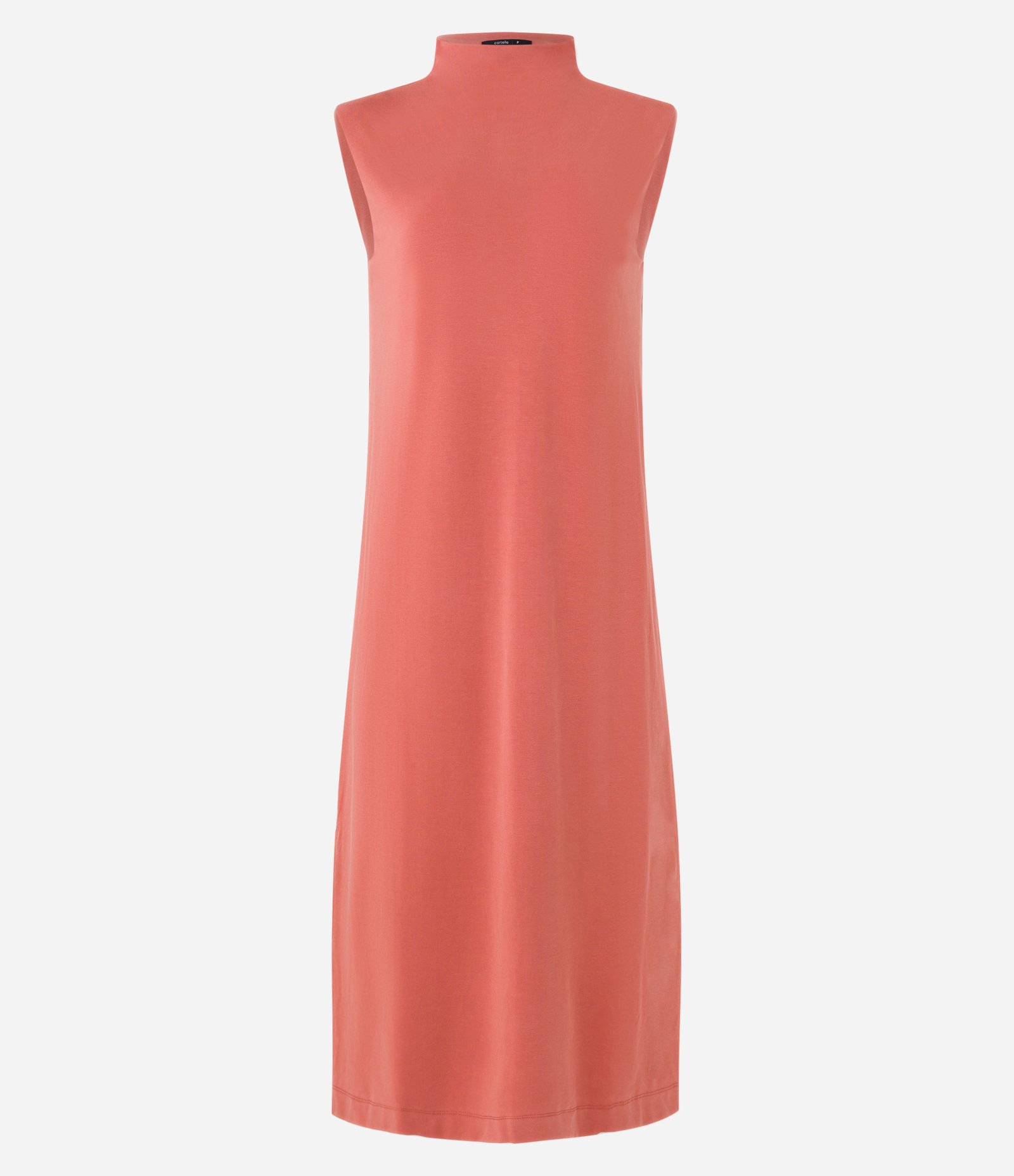 Vestido em Viscose com Ombreiras e Golinha Alta 7