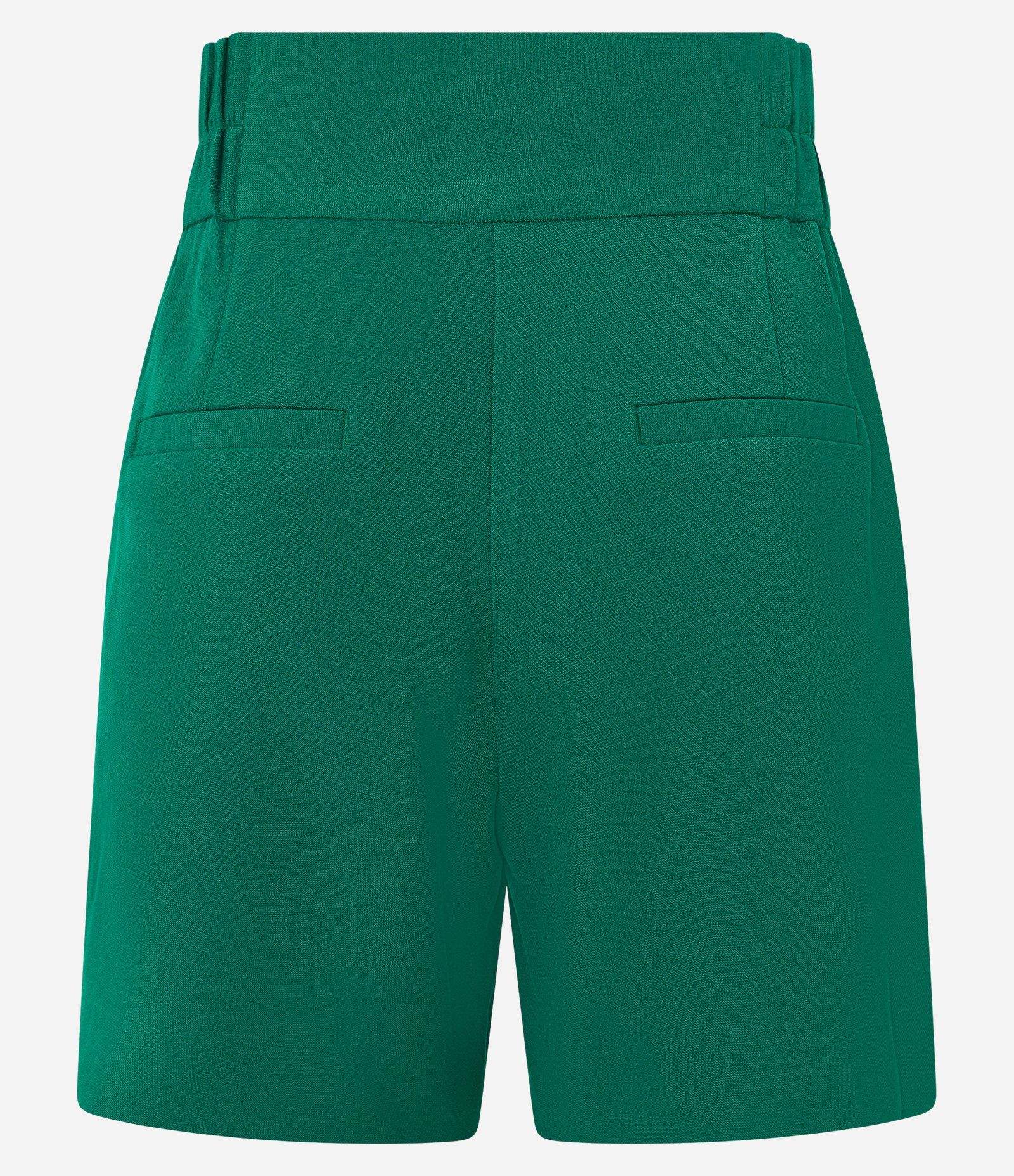 Short Alfaiatado com Cós Elástico e Abotoamento Duplo Verde Escuro 6