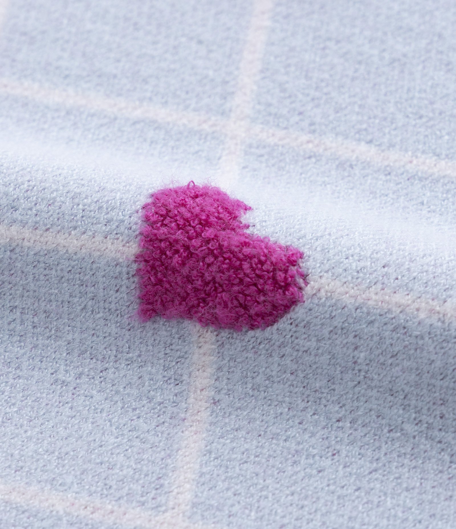 Saia Infantil em Tricô com Estampa de Corações - Tam 5 a 14 Anos Azul 3