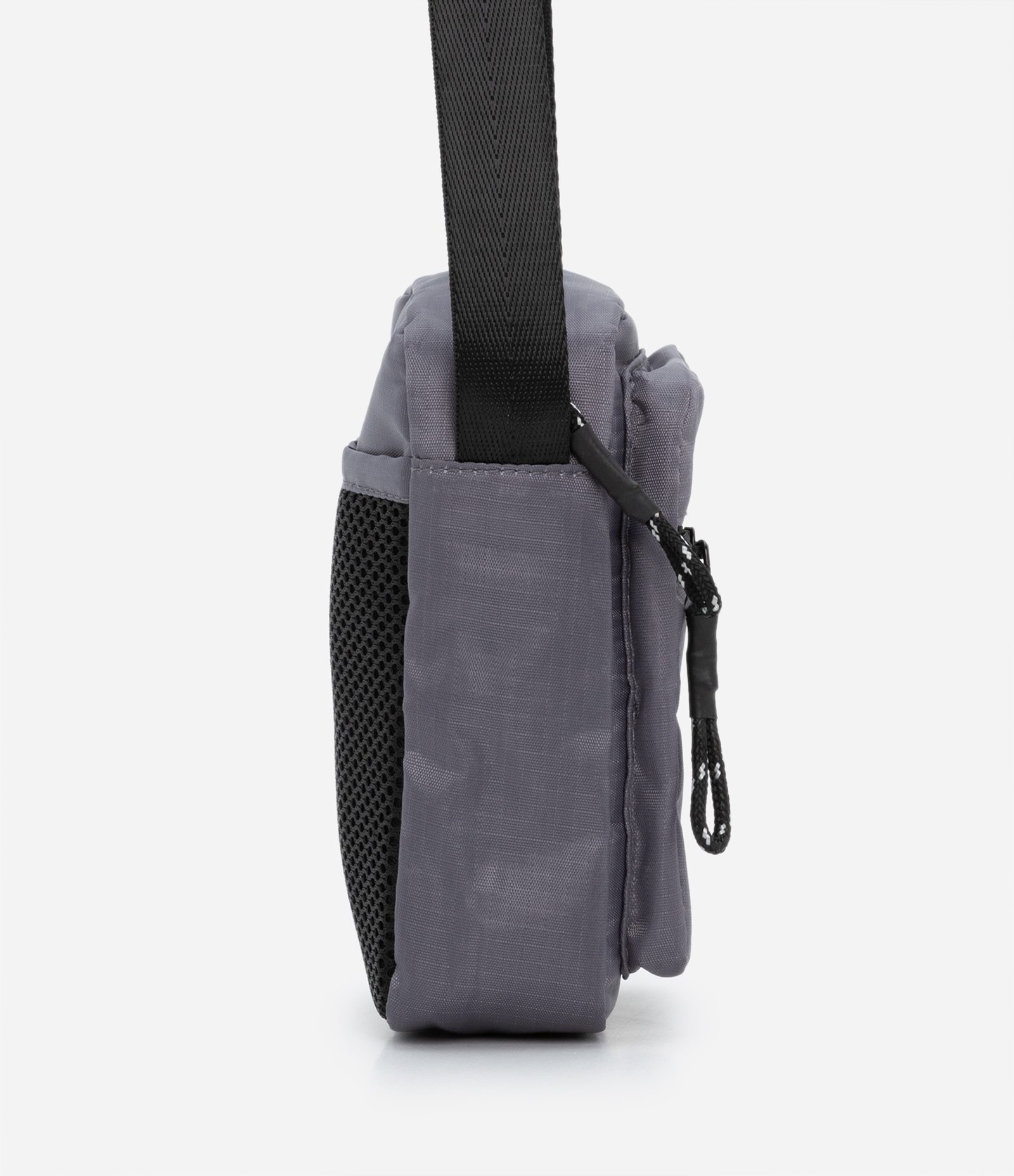 Bolsa Mini Bag com Bolso Frontal e Alça por Engate Cinza 2