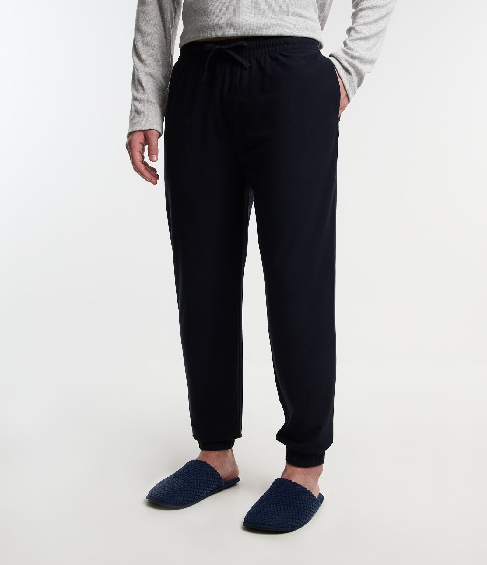 Calça Pijama com Cós e Barra com Ajuste 1