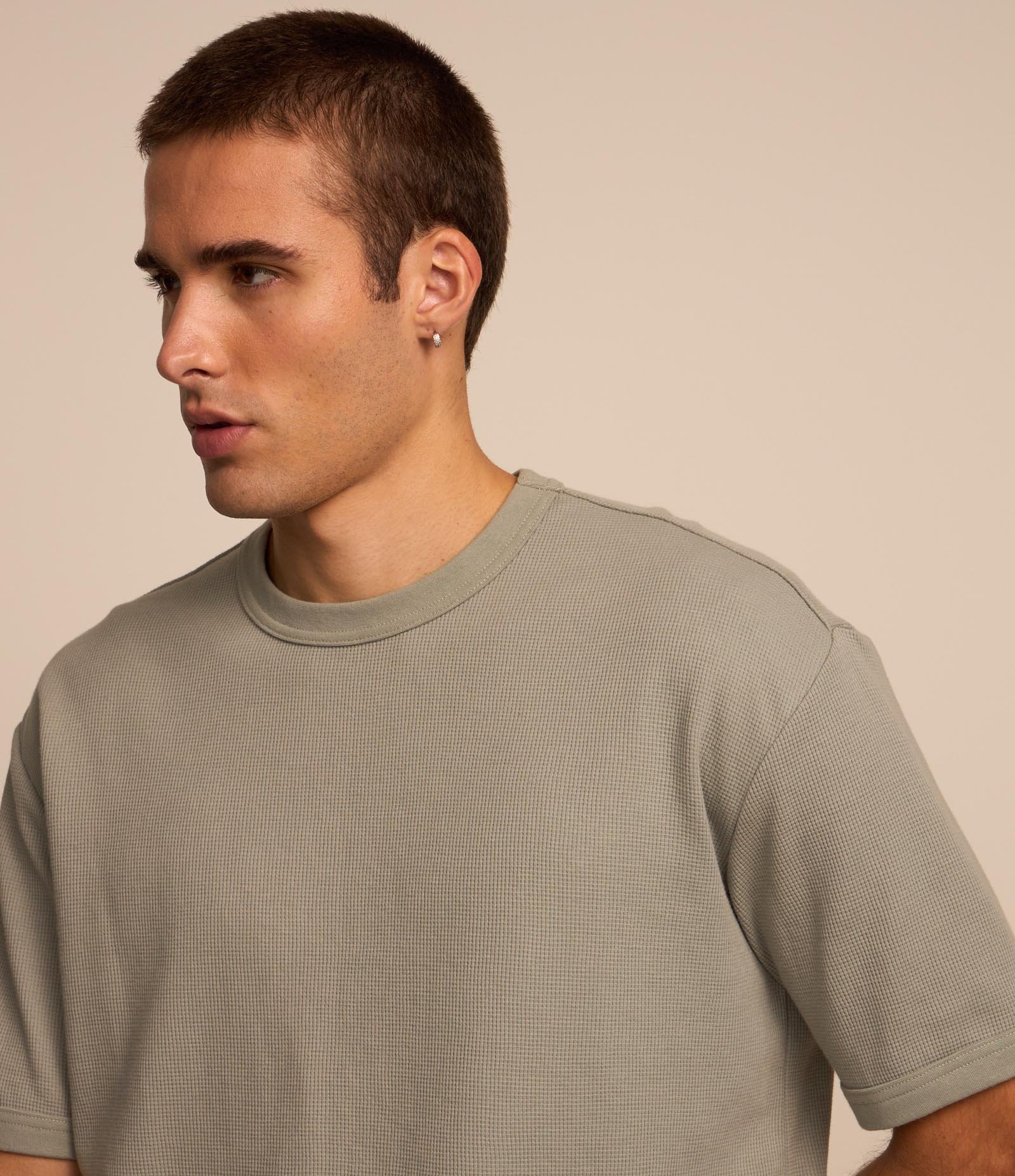 Camiseta Relaxed em Algodão com Textura de Mini Waffle 3