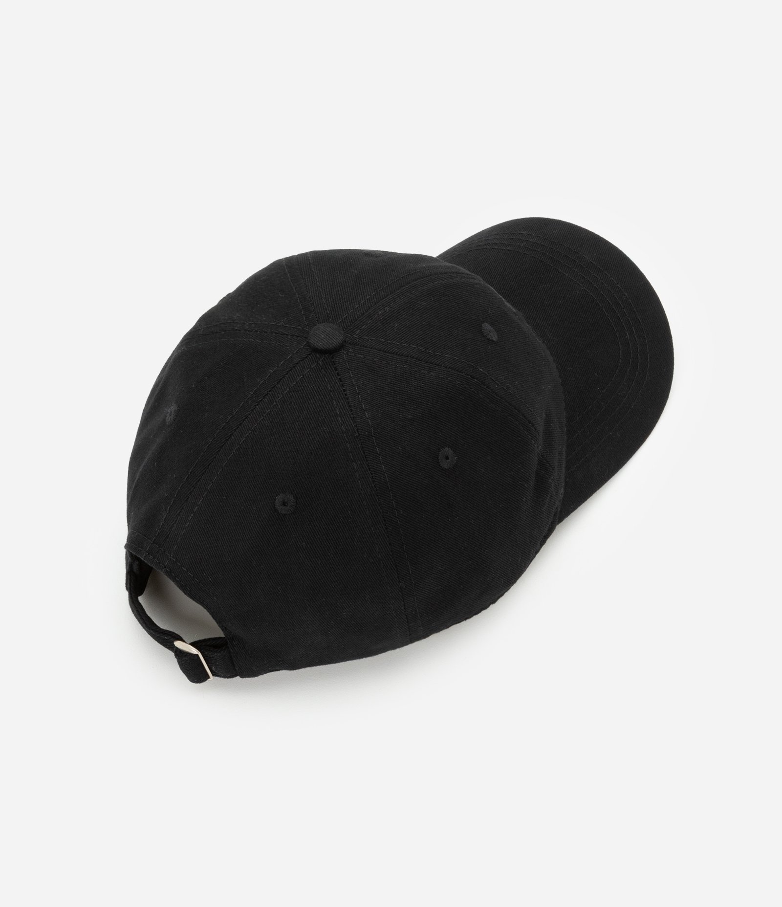 Boné Aba Curva em Sarja com Bordado New York Minimal Preto 3