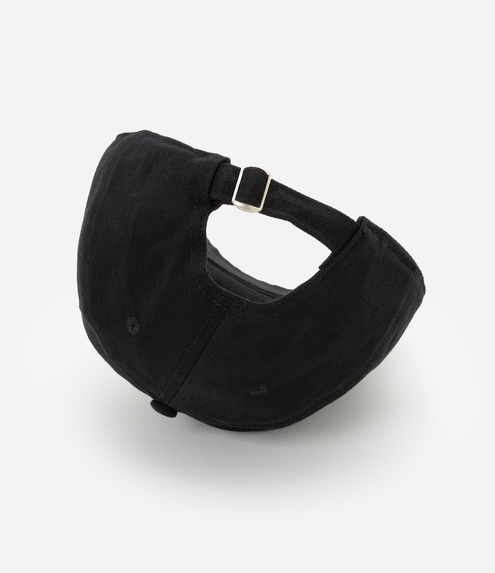 Boné Aba Curva em Sarja com Bordado New York Minimal Preto 4