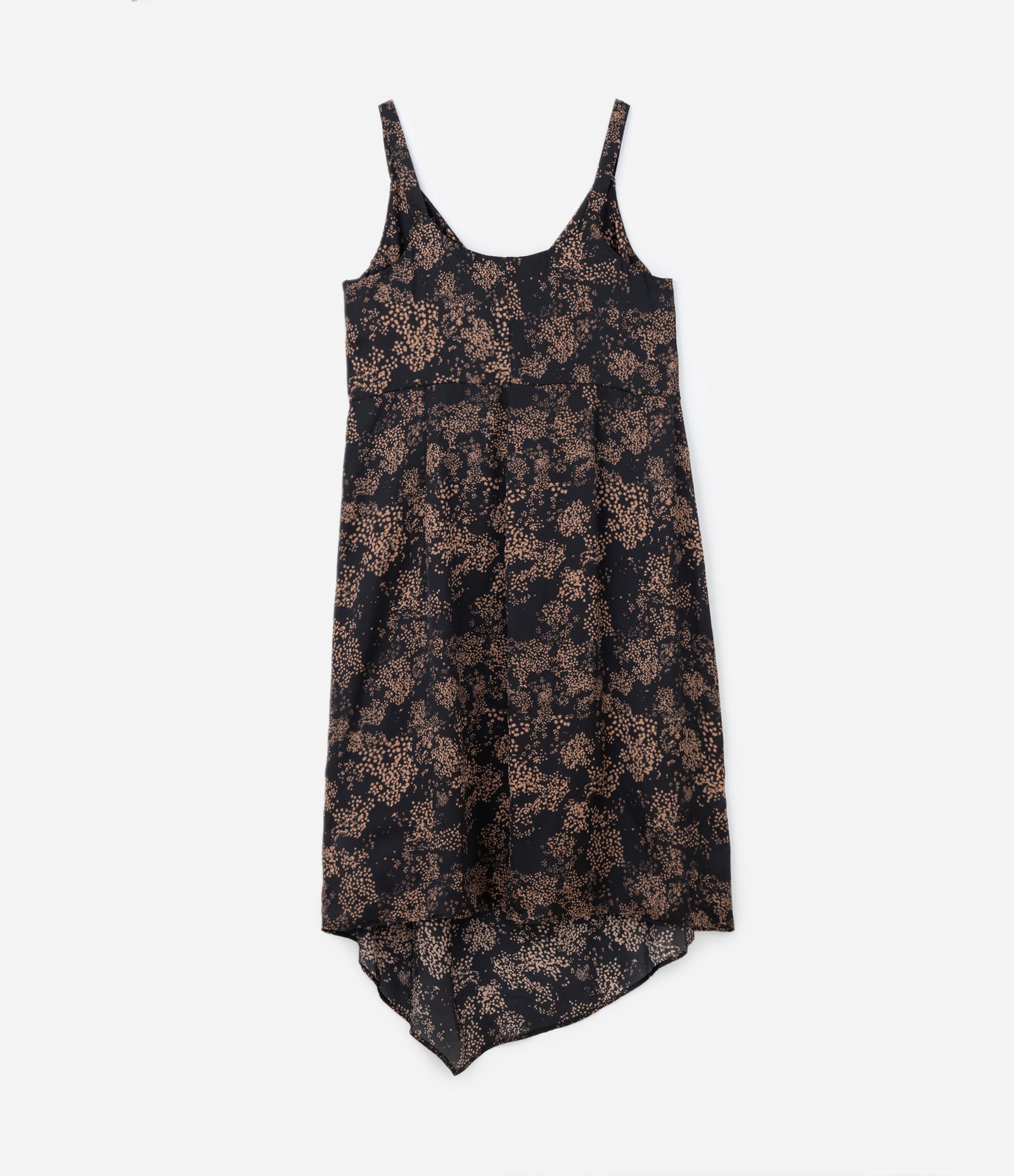 Vestido Midi Acetinado com Estampa de Manchinhas e Decote Degagê Curve & Plus Size Preto 7