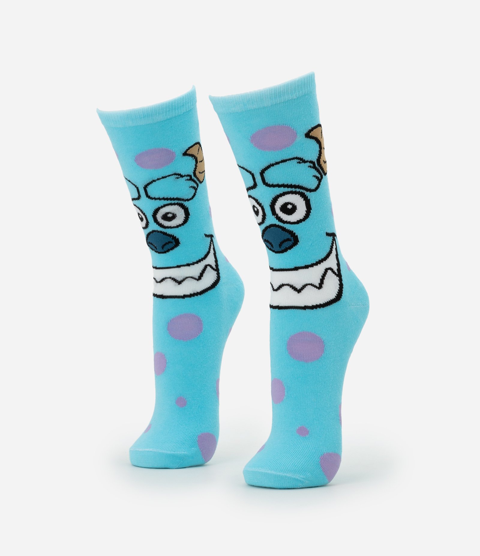 Meia Cano Longo em Algodão Estampa Sulley Monstros SA Azul 1