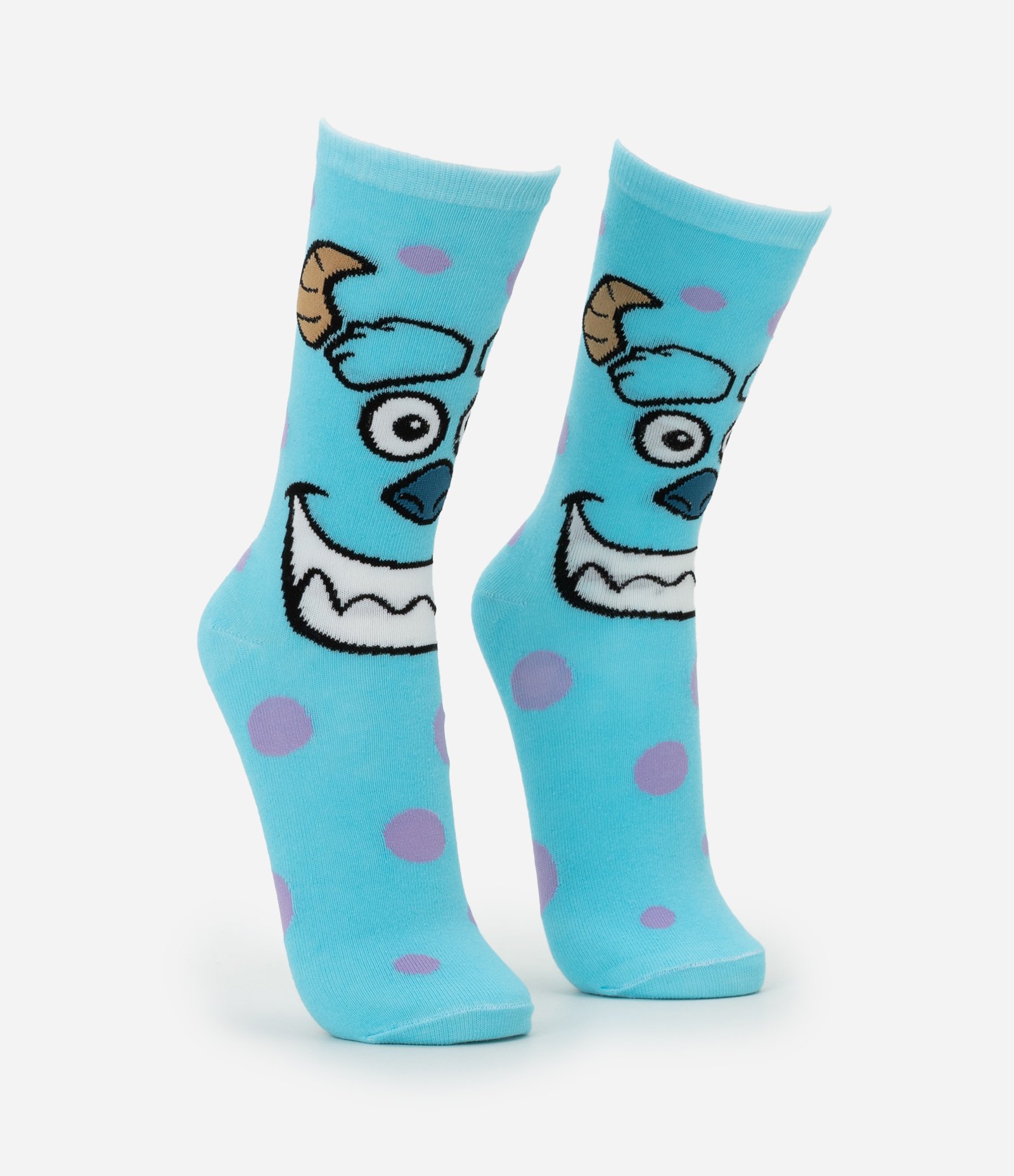 Meia Cano Longo em Algodão Estampa Sulley Monstros SA Azul 2