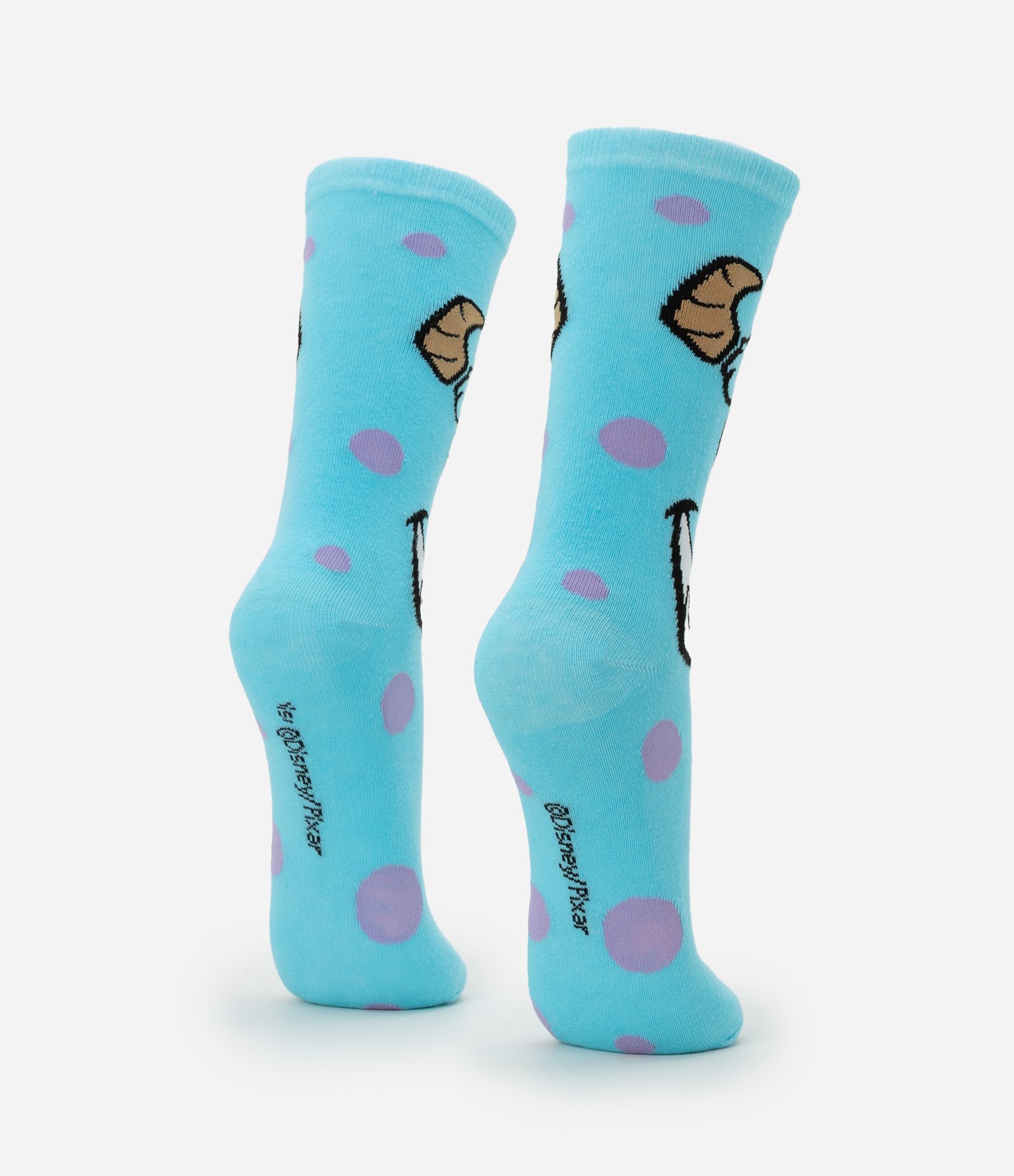 Meia Cano Longo em Algodão Estampa Sulley Monstros SA Azul 3
