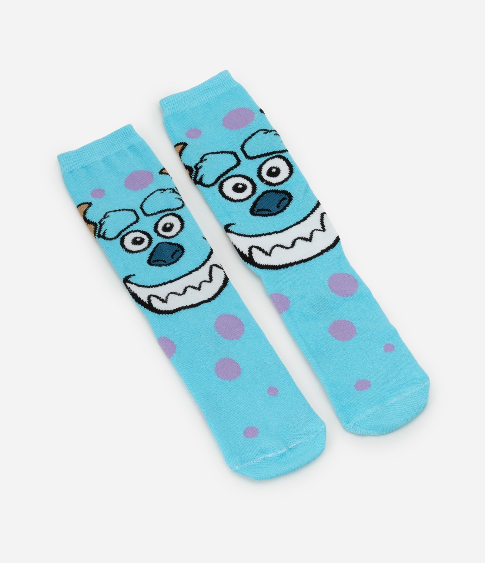 Meia Cano Longo em Algodão Estampa Sulley Monstros SA Azul 4