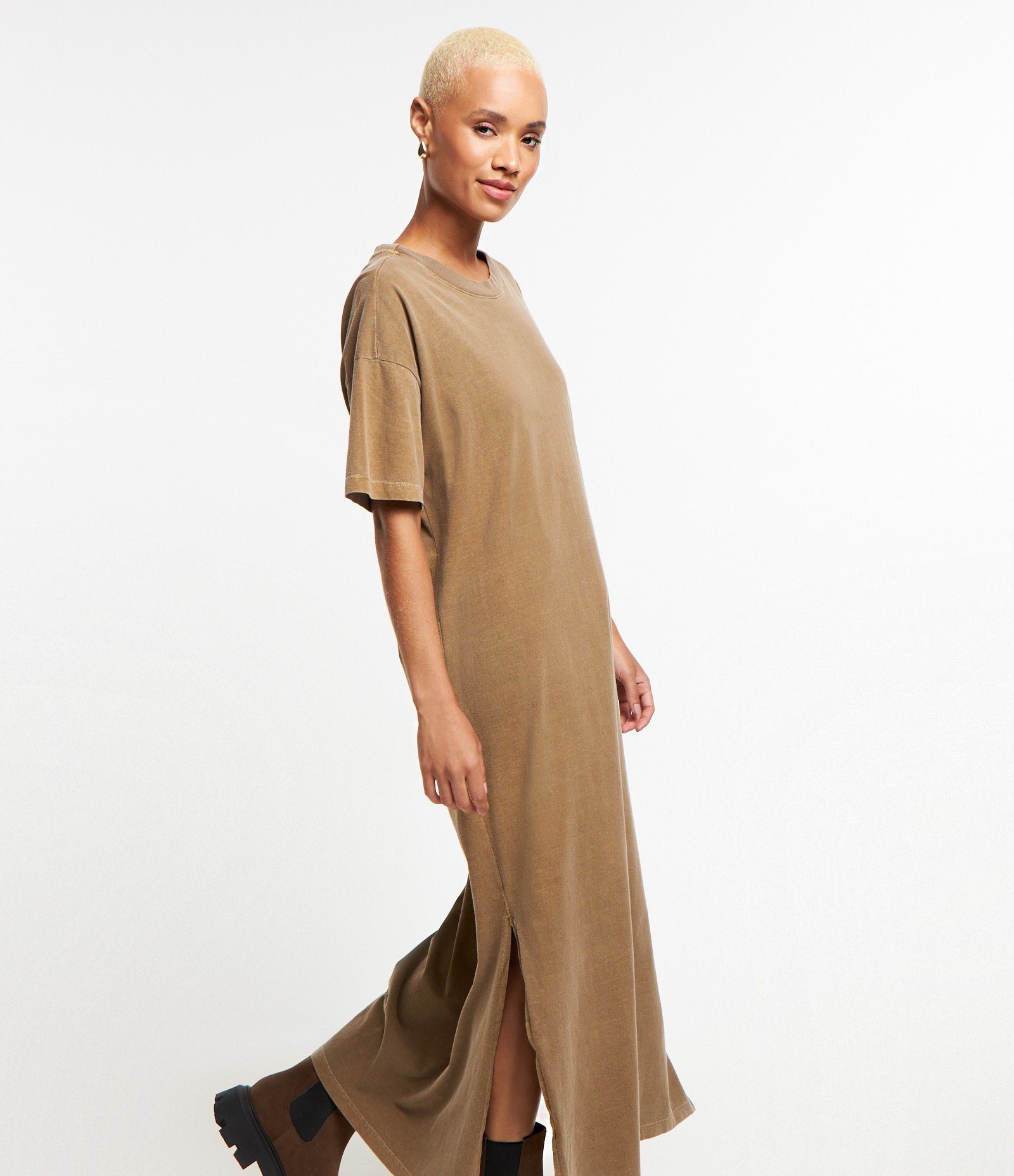 Vestido New Midi em Algodão com Fenda Lateral 5