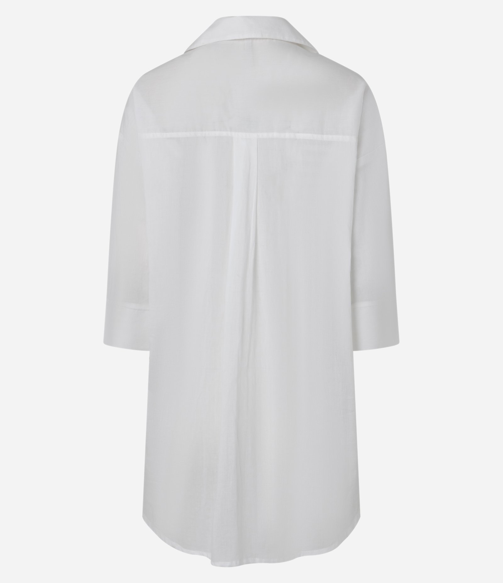 Saída de Praia Camisa em Voal com Mangas 3/4 Off White 5