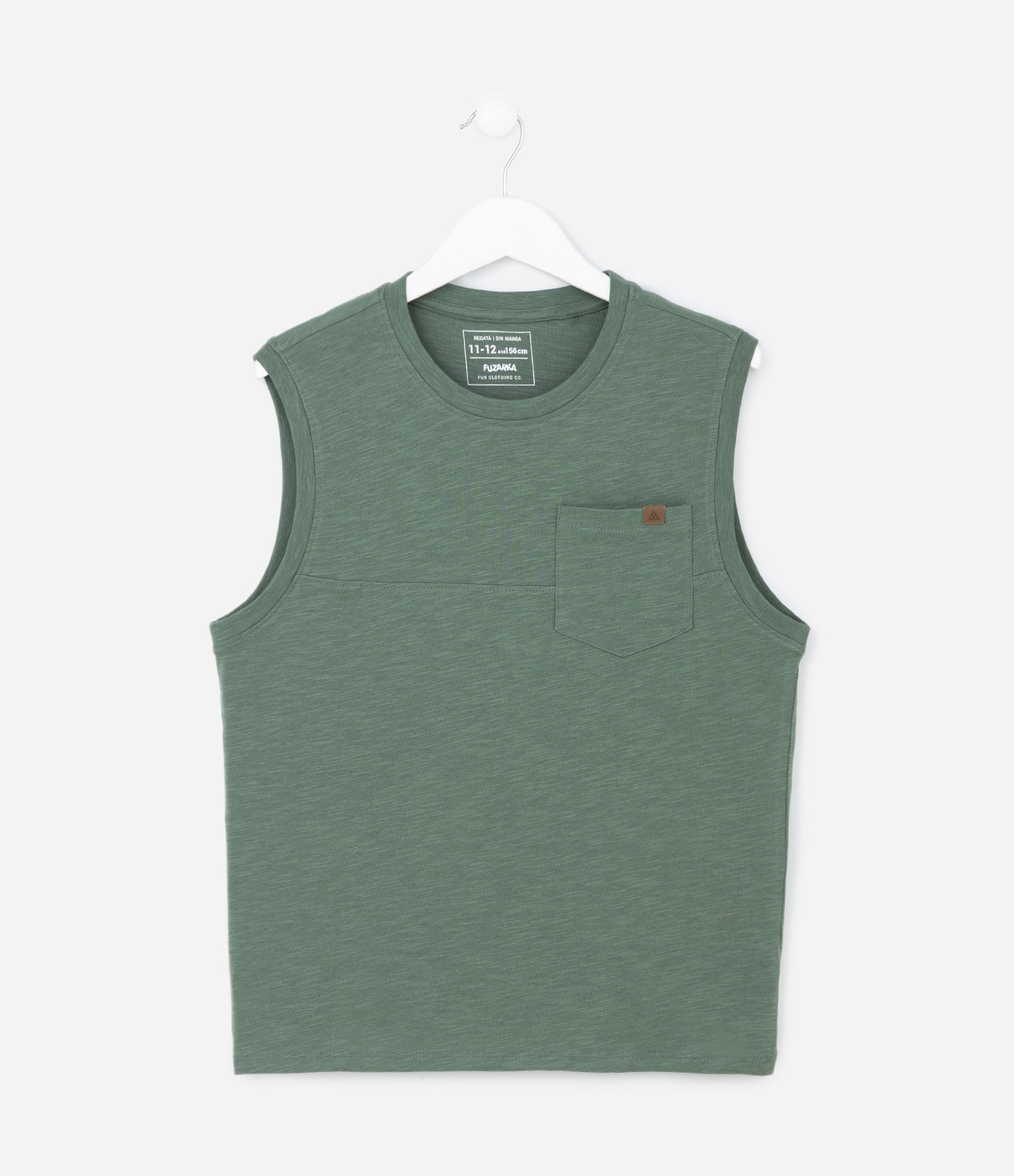 Regata Infantil em Flamê com Bolsinho - Tam 5 a 14 Anos 2