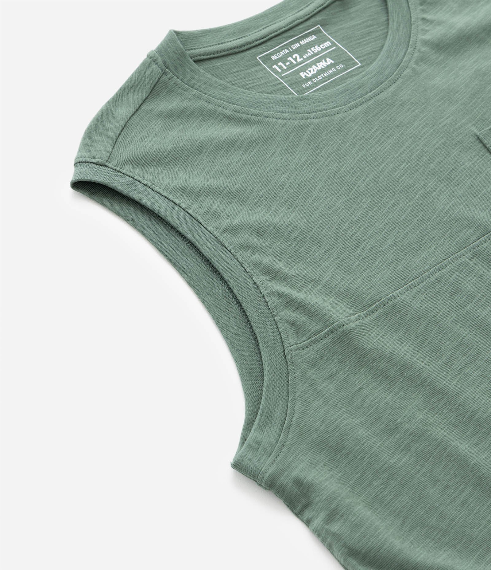 Regata Infantil em Flamê com Bolsinho - Tam 5 a 14 Anos 6