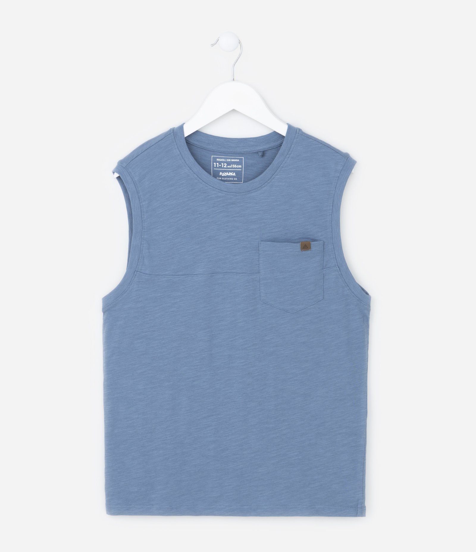 Regata Infantil em Flamê com Bolsinho - Tam 5 a 14 Anos 2