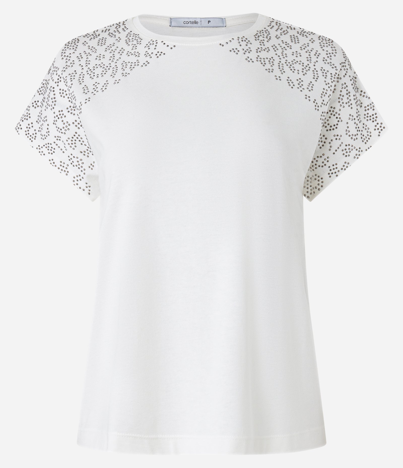 Blusa em Algodão com Strass em Padronagem Animal Print Onça Branco 5