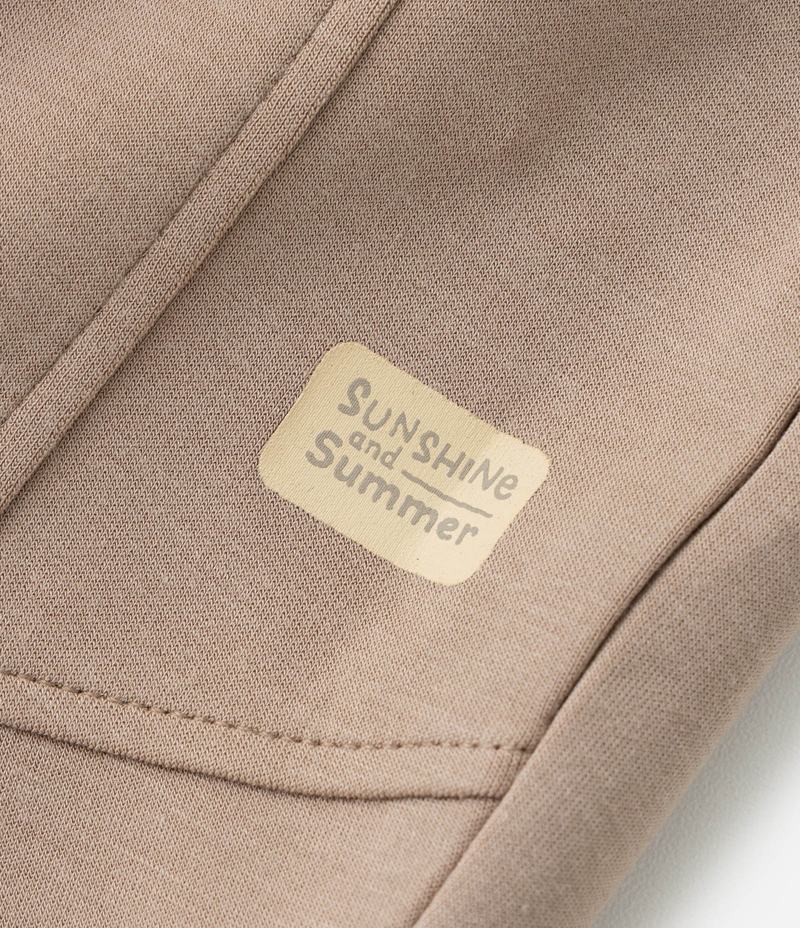 Bermuda Infantil em Modal com Recortes - Tam 1 a 5 anos Marrom Claro 6