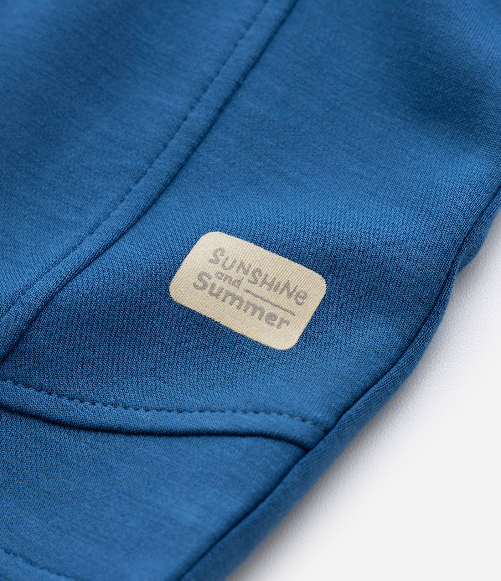 Bermuda Infantil em Modal com Recortes - Tam 1 a 5 anos Azul 6