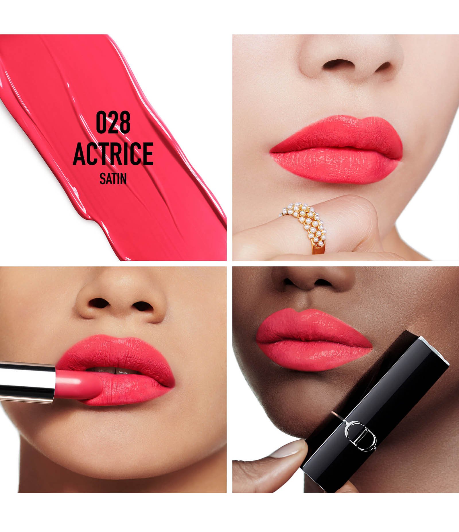 Batom Rouge Dior Satin 028 Actrice 3
