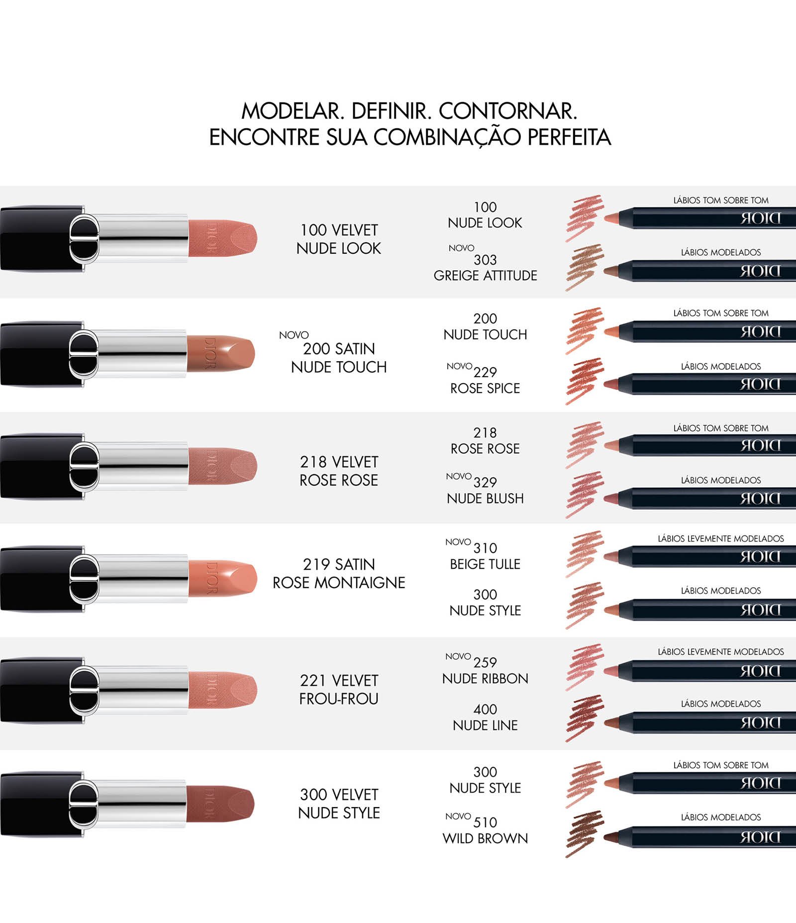 Lápis para Lábios Dior Rouge Contour 000 Diornatural 2