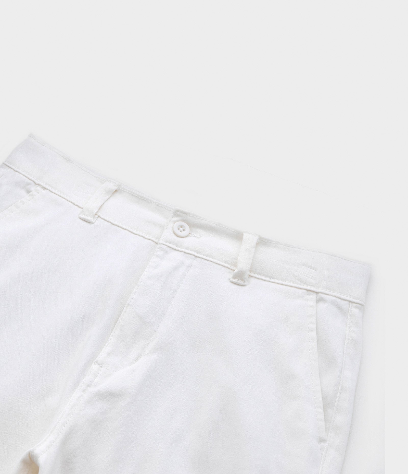 Bermuda Infantil com Cinto Trançado - Tam 05 a 14 Anos Branco Neve 3