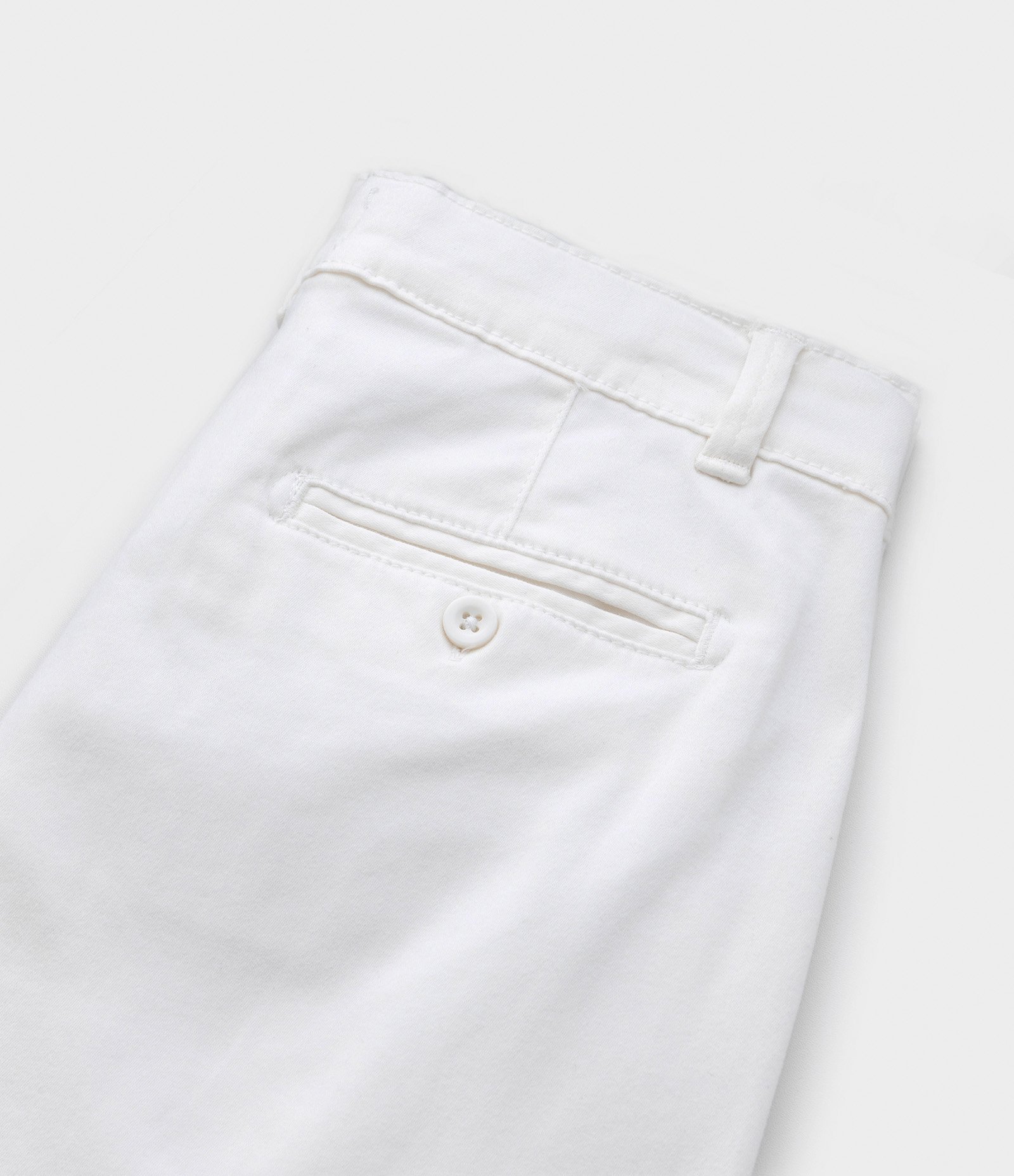 Bermuda Infantil com Cinto Trançado - Tam 05 a 14 Anos Branco Neve 5