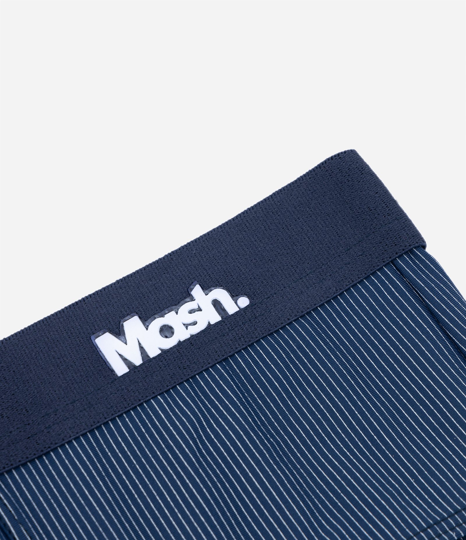 Cueca Boxer em Microfibra com Listras Verticais Azul 2