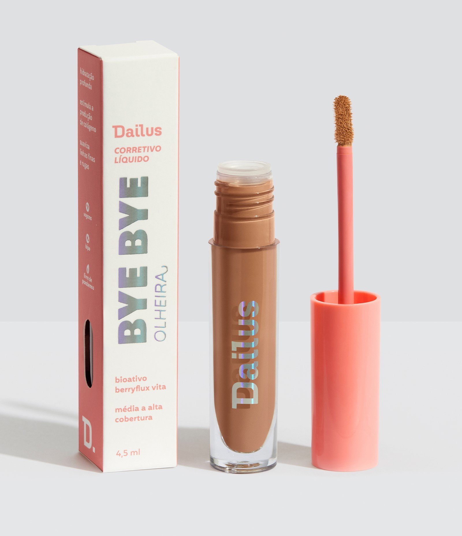 Corretivo Líquido Bye Bye Olheira Dailus D9 Escuro 1