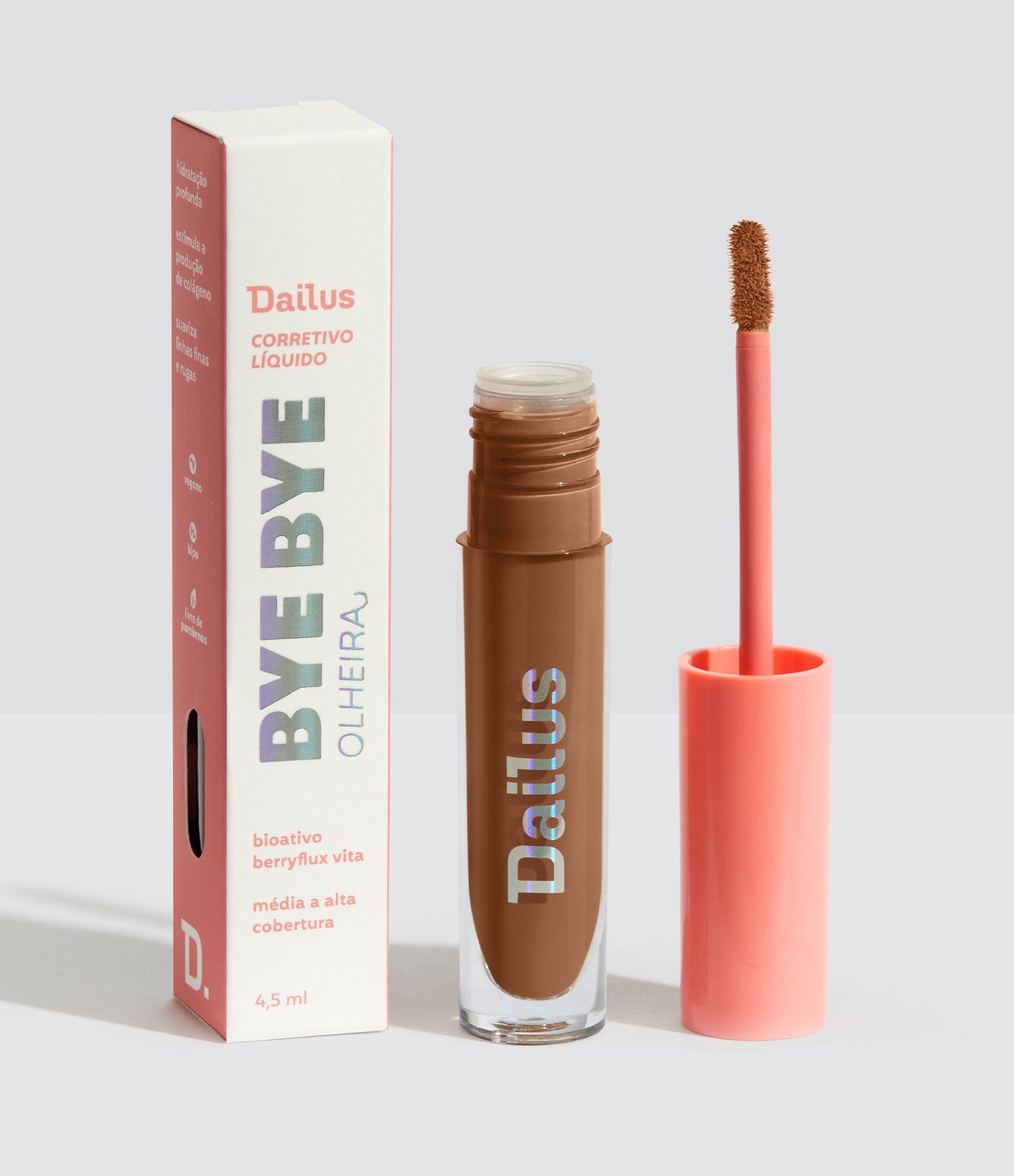 Corretivo Líquido Bye Bye Olheira Dailus D10 Escuro 1