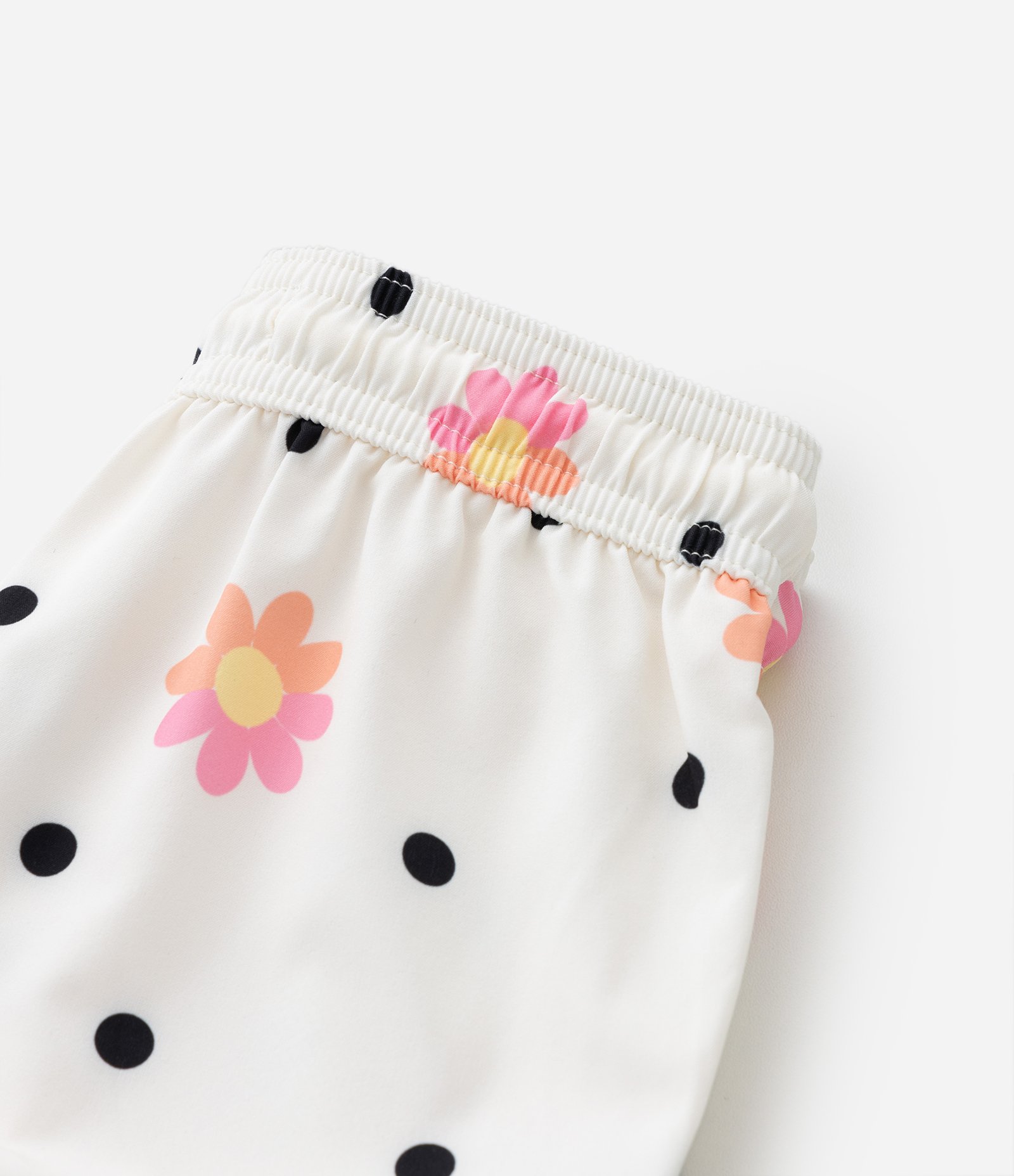 Short Infantil com Babadinho e Estampa de Flores - Tam 1 a 5 Anos Bege 4