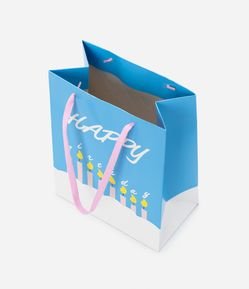 Embalagem de Presente Pequena com Estampa Happy Birthday