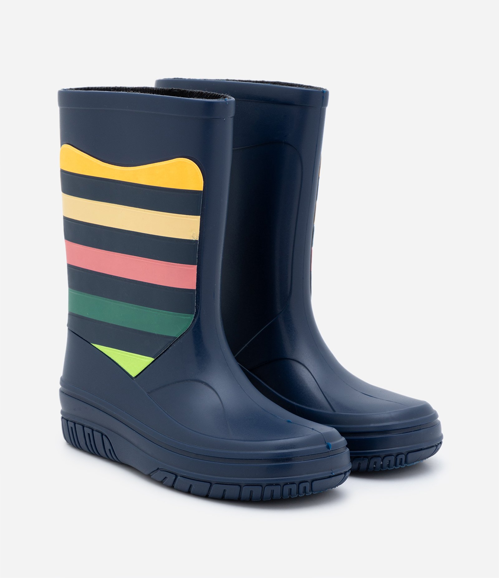 Galocha Infantil com Estampa de Listras - Tam 23 ao 30 Azul Marinho 1