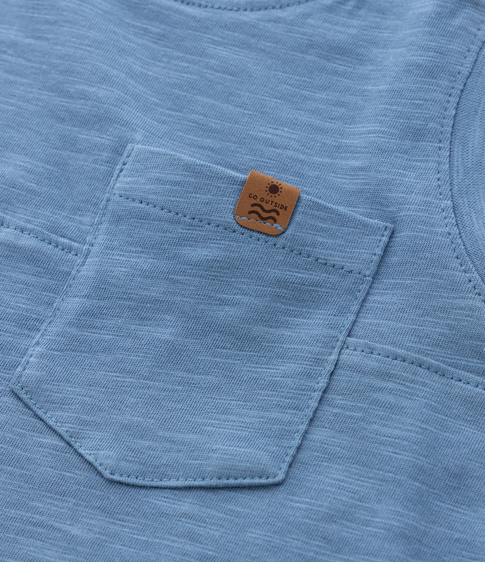 Regata Infantil em Malha Flamê com Bolsinho - Tam 1 a 5 Anos Azul 4