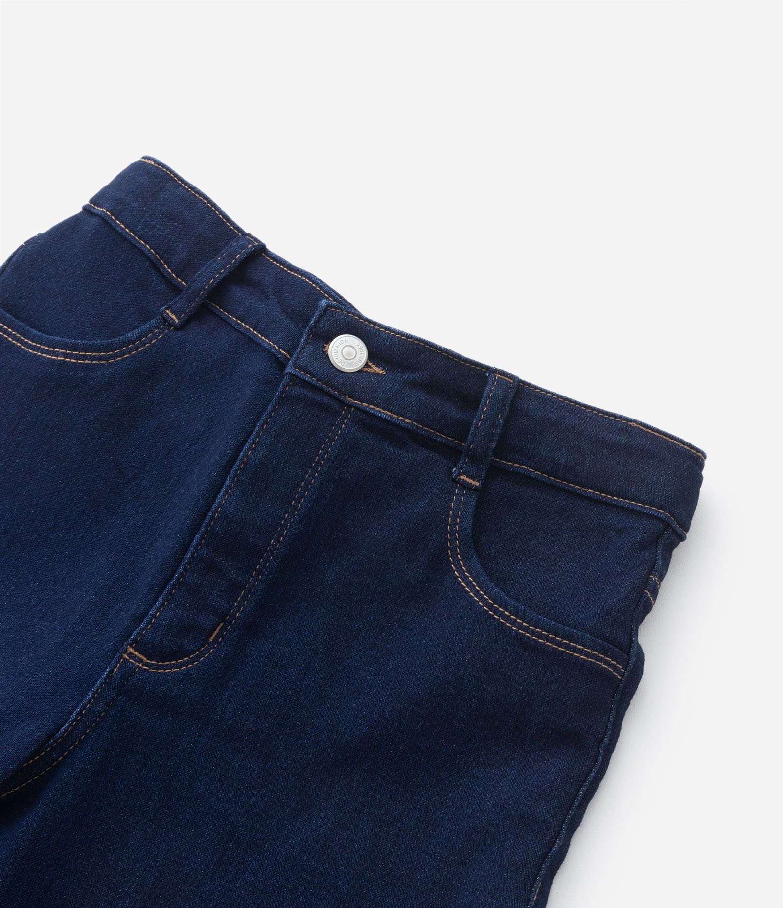 Calça Skinny Infantil em Jeans - Tam 5 a 14 Azul Escuro 4